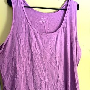 Plus maternity tank top - lilac color